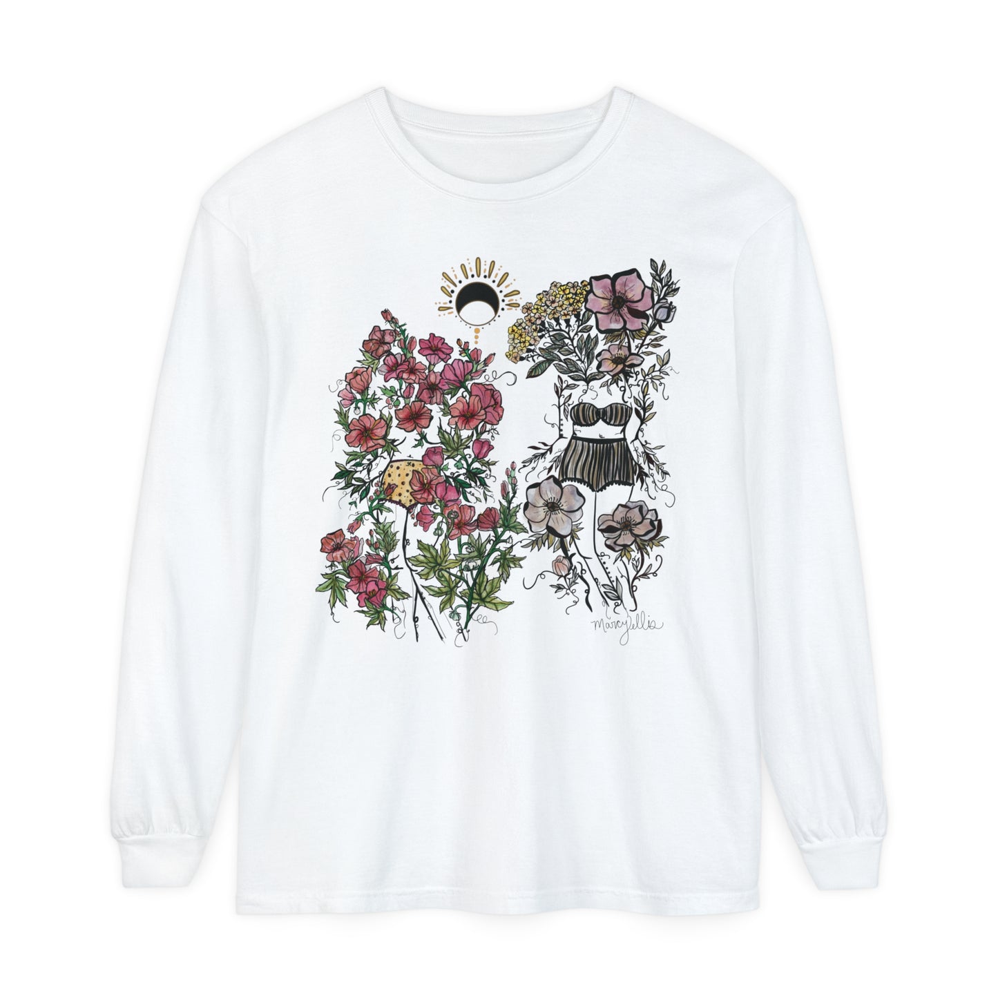 Yarrow + Hollyhock Flora Sisters, Long Sleeve