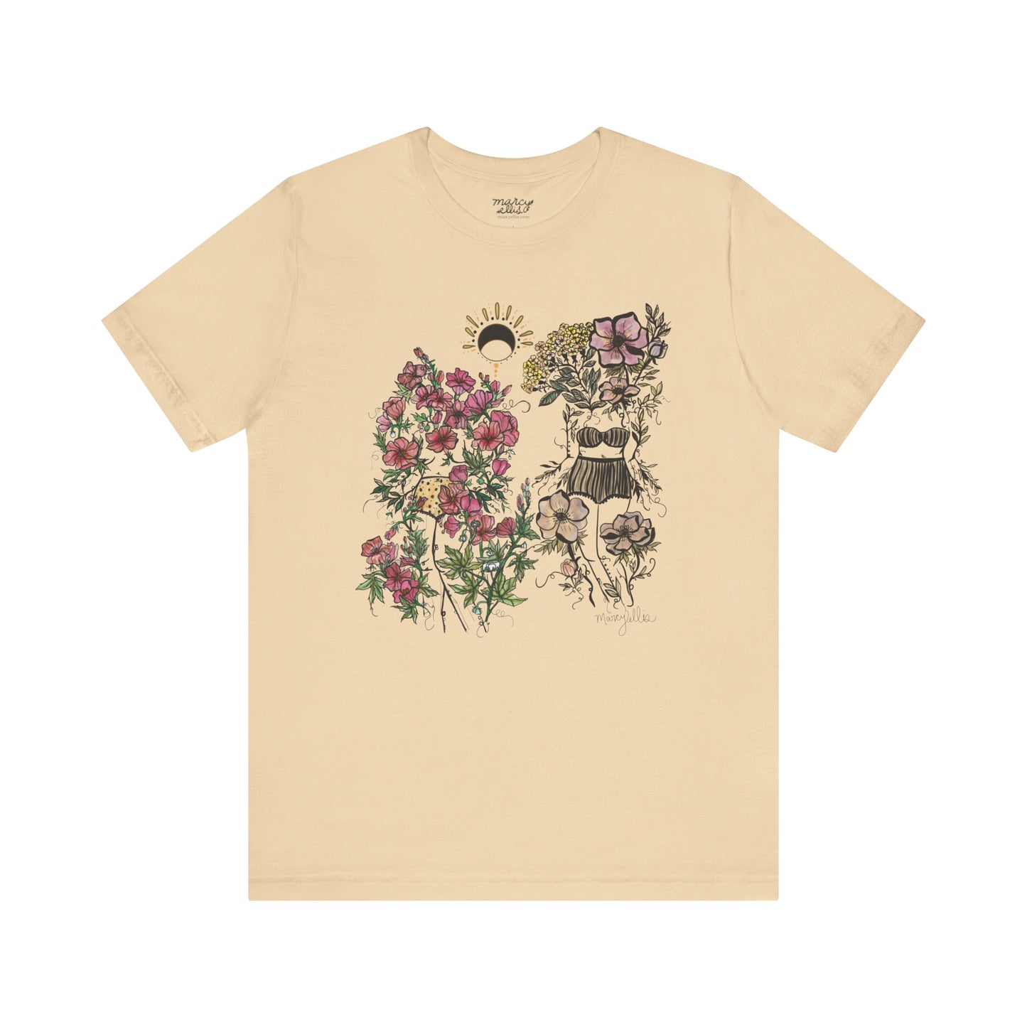 Yarrow + Hollyhock Flora Sister, Short Sleeve Tee