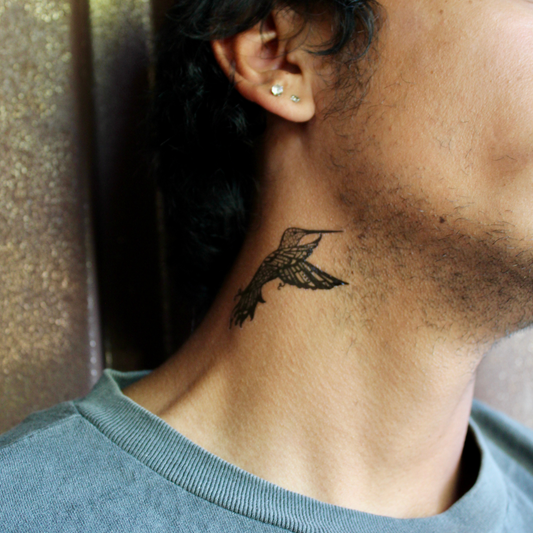 Two Hummingbird Temporary Tattoos