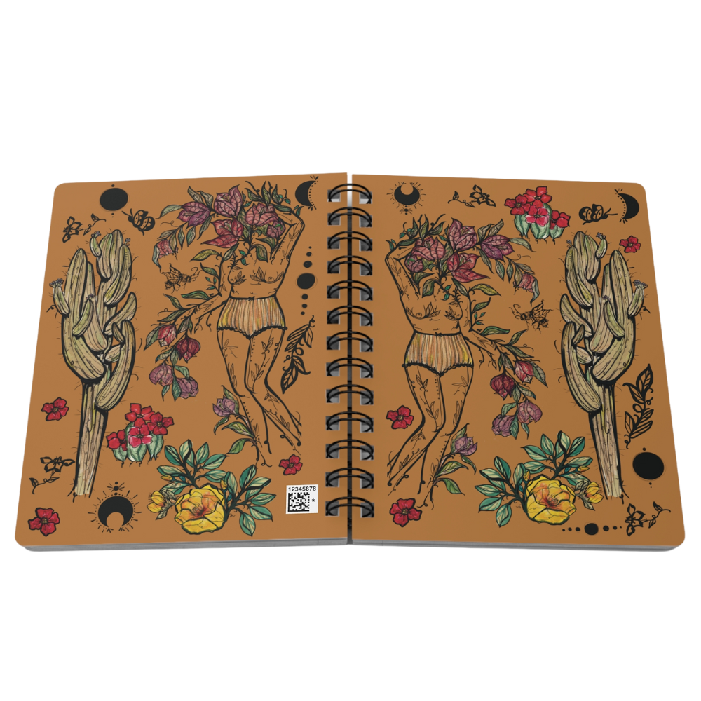 Desert Sister, Brown, Spiral Bound Notebook Journal