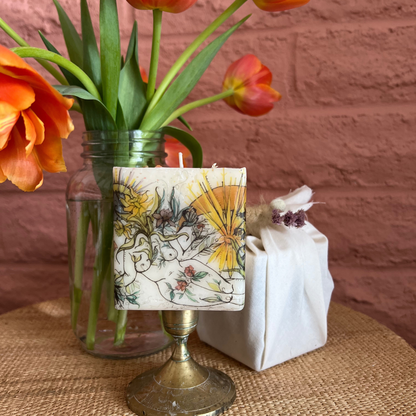 OSTARA, Spring Equinox Candle, Seasonal Candle Story