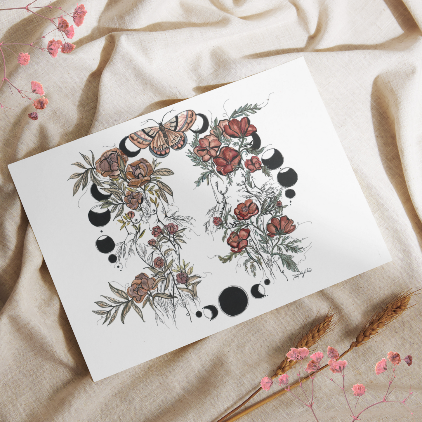 Flora Sisters, Art Print