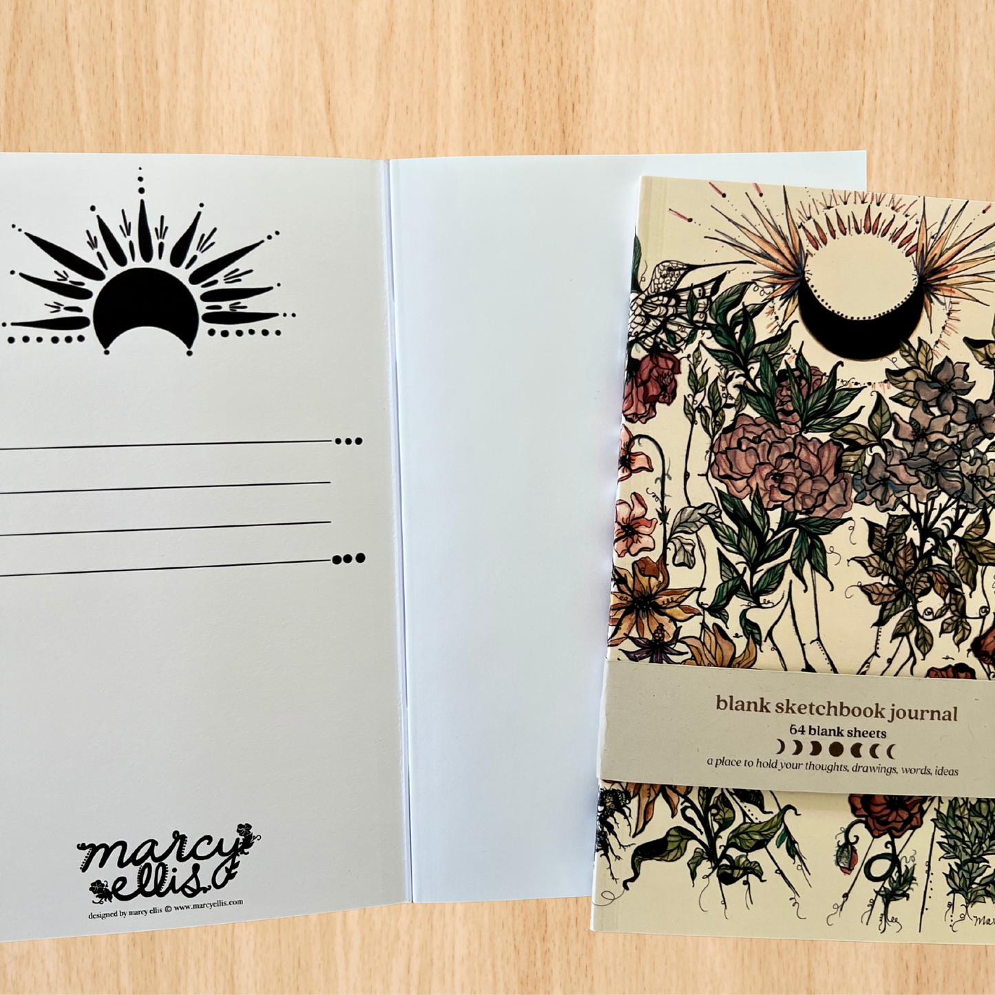 Flora Sisters Notebook Set, Lined and Blank Notebook Journals