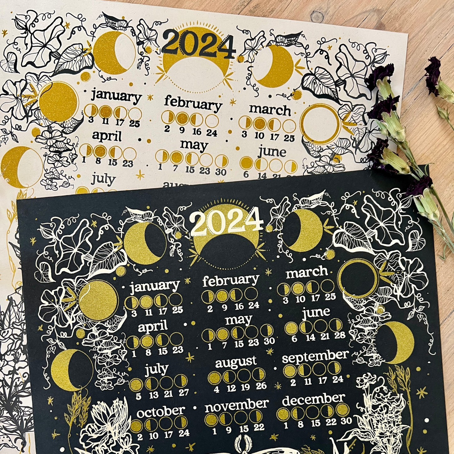 2024 moon phase calendar by marcy ellis