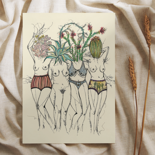Desert Goddesses, Art Print
