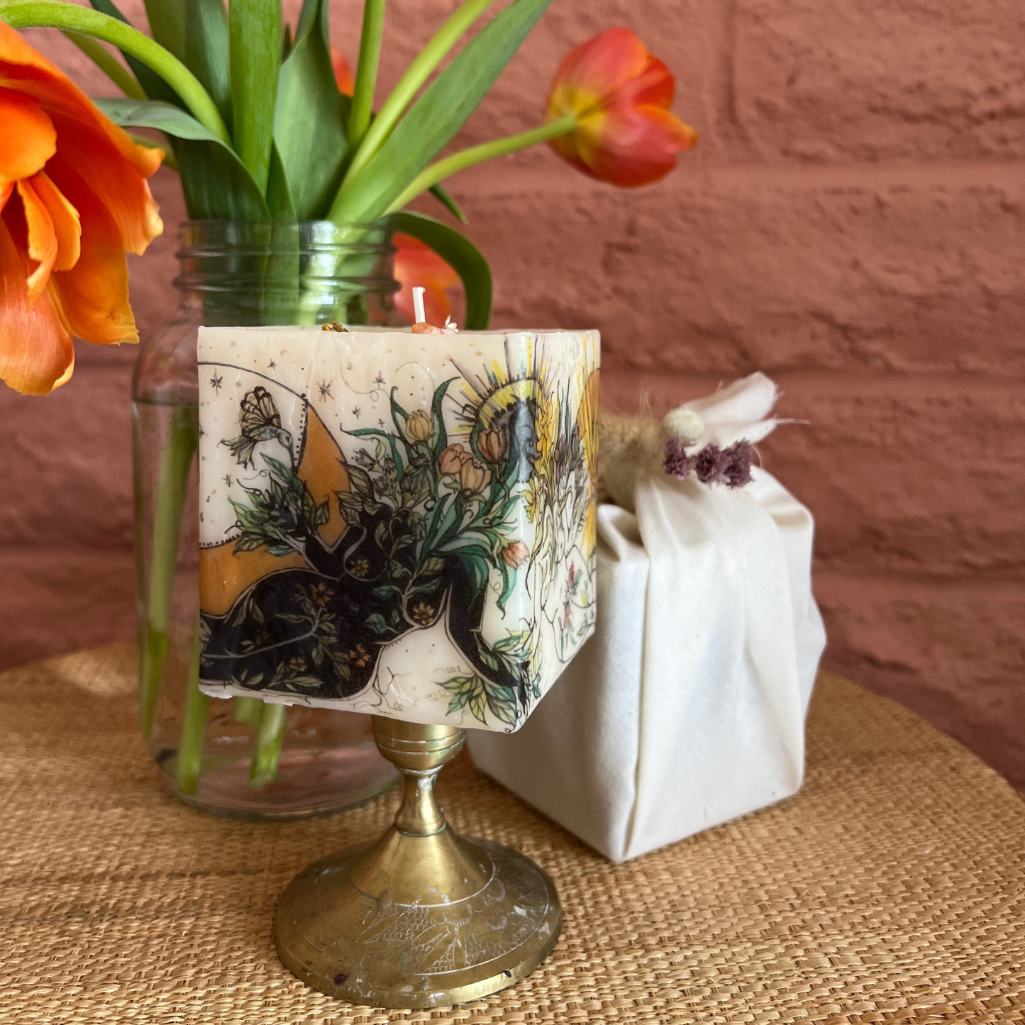 OSTARA, Spring Equinox Candle, Seasonal Candle Story