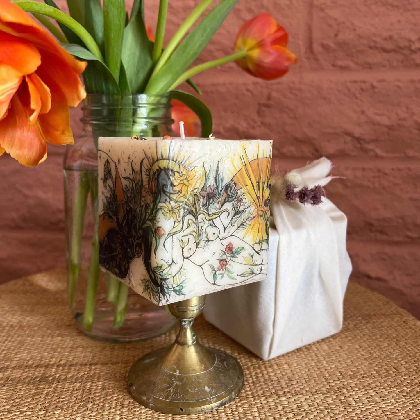 OSTARA, Spring Equinox Candle, Seasonal Candle Story