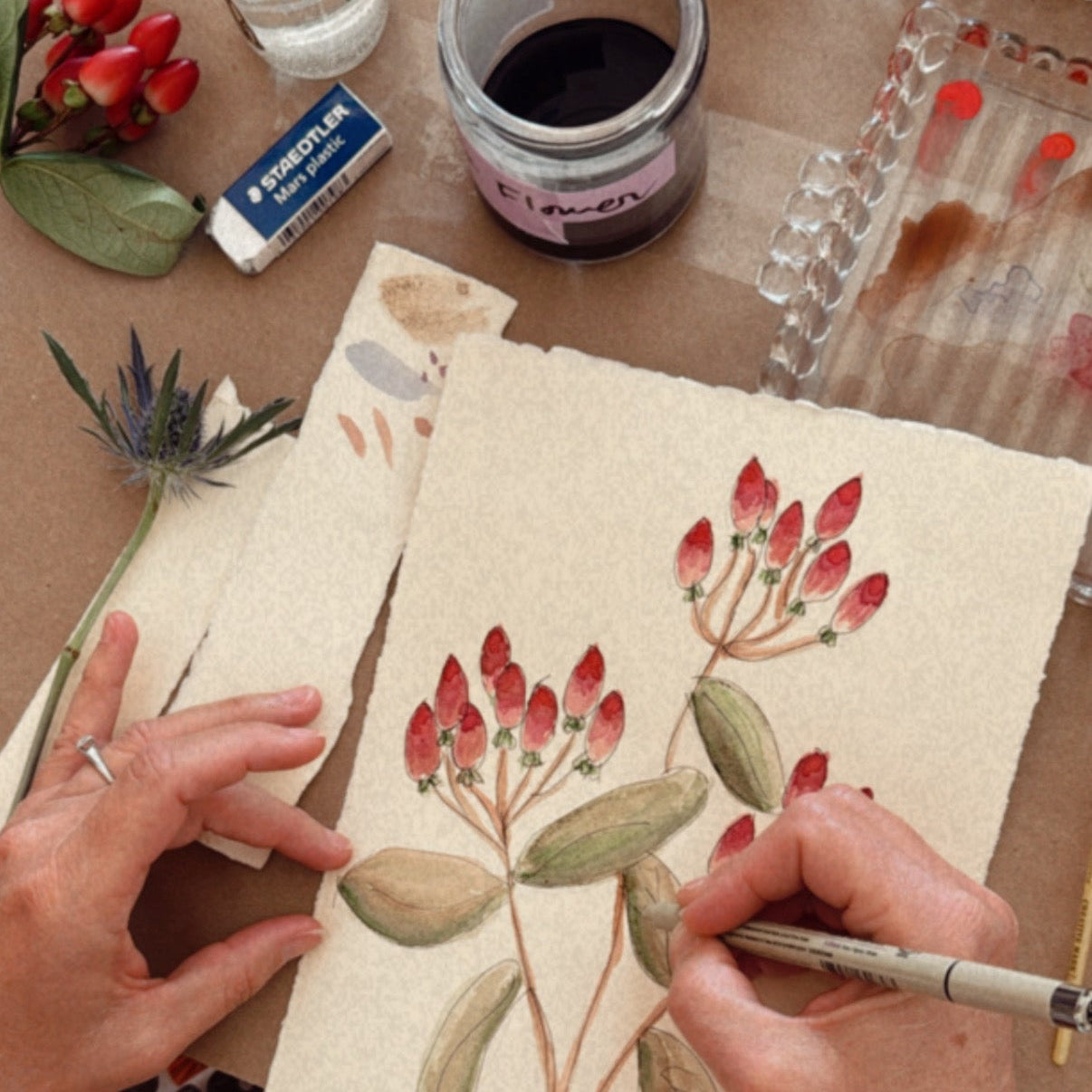 Painting Botanicals Watercolor Workshop, September 20, 10am-12:30pm