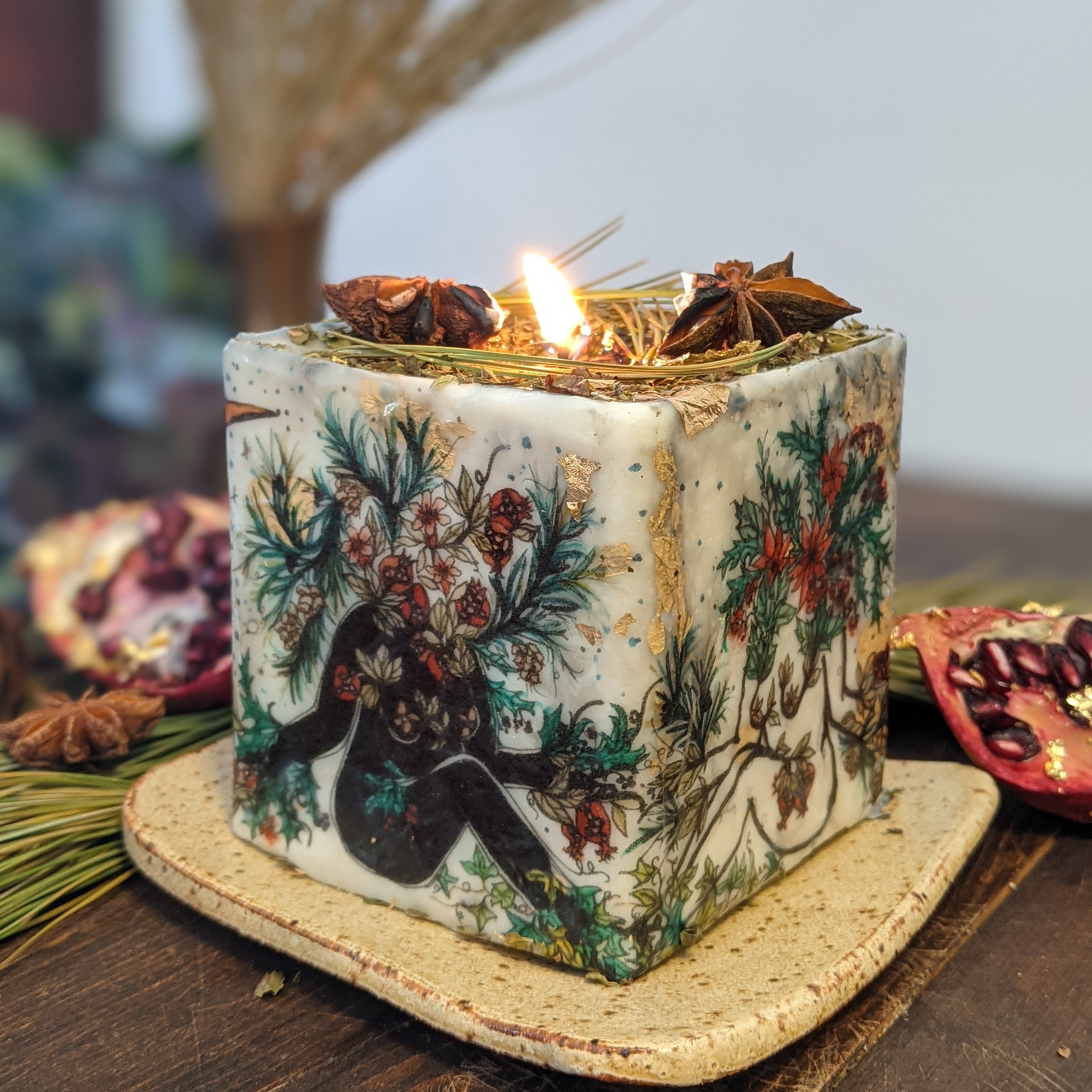 YULE, Winter Solstice Candle, Seasonal Candle Story