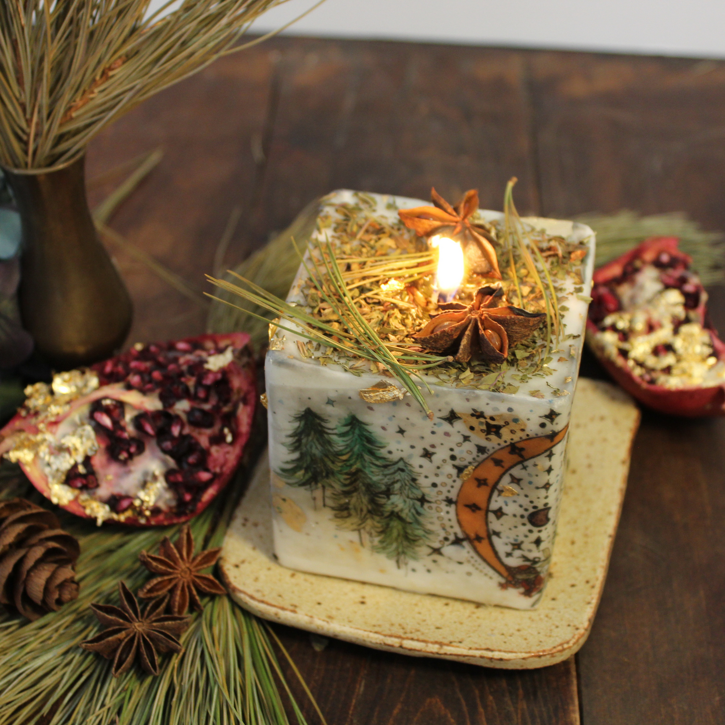 YULE, Winter Solstice Candle, Seasonal Candle Story