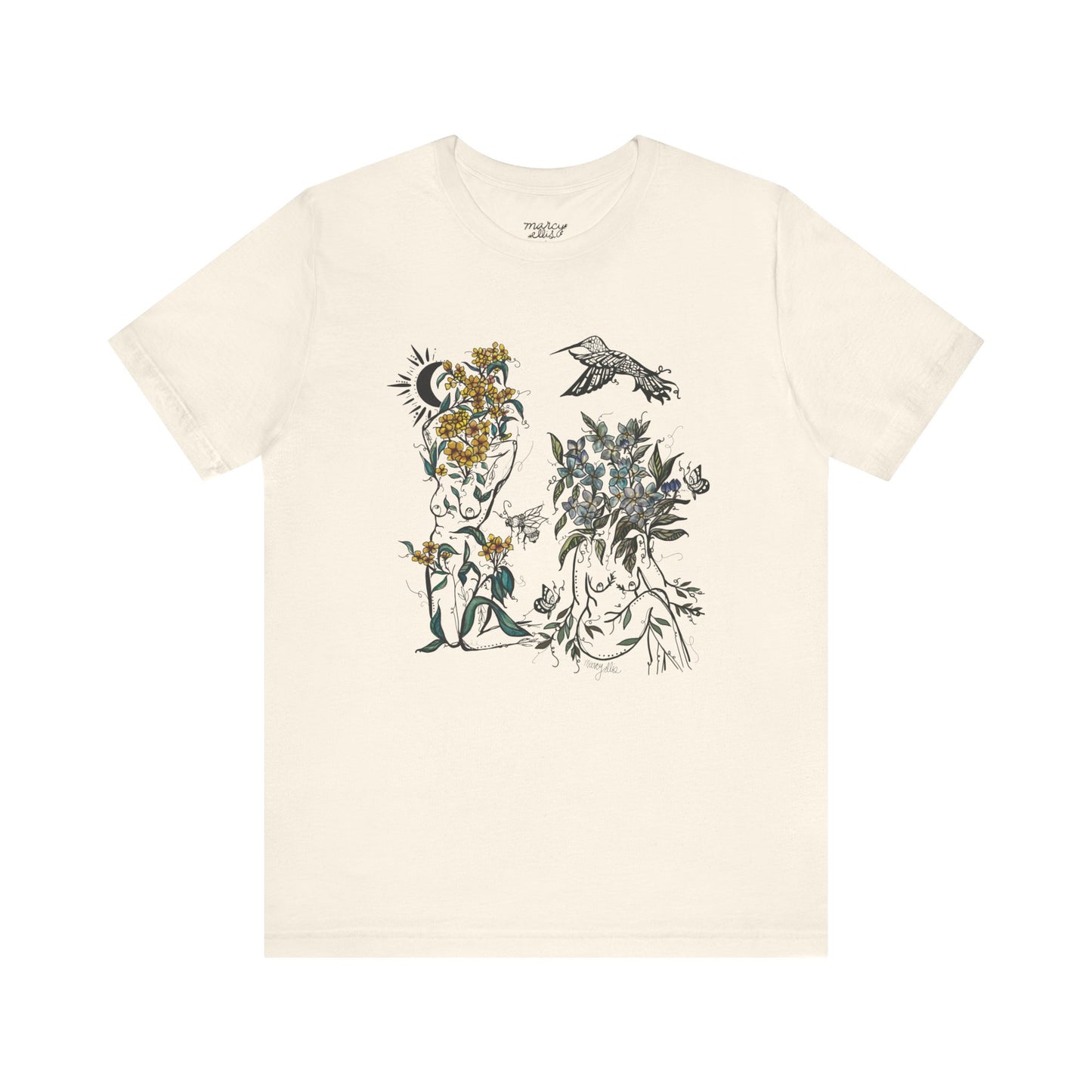 Baby Blues + Anemone Flora Sisters, Short Sleeve Tee