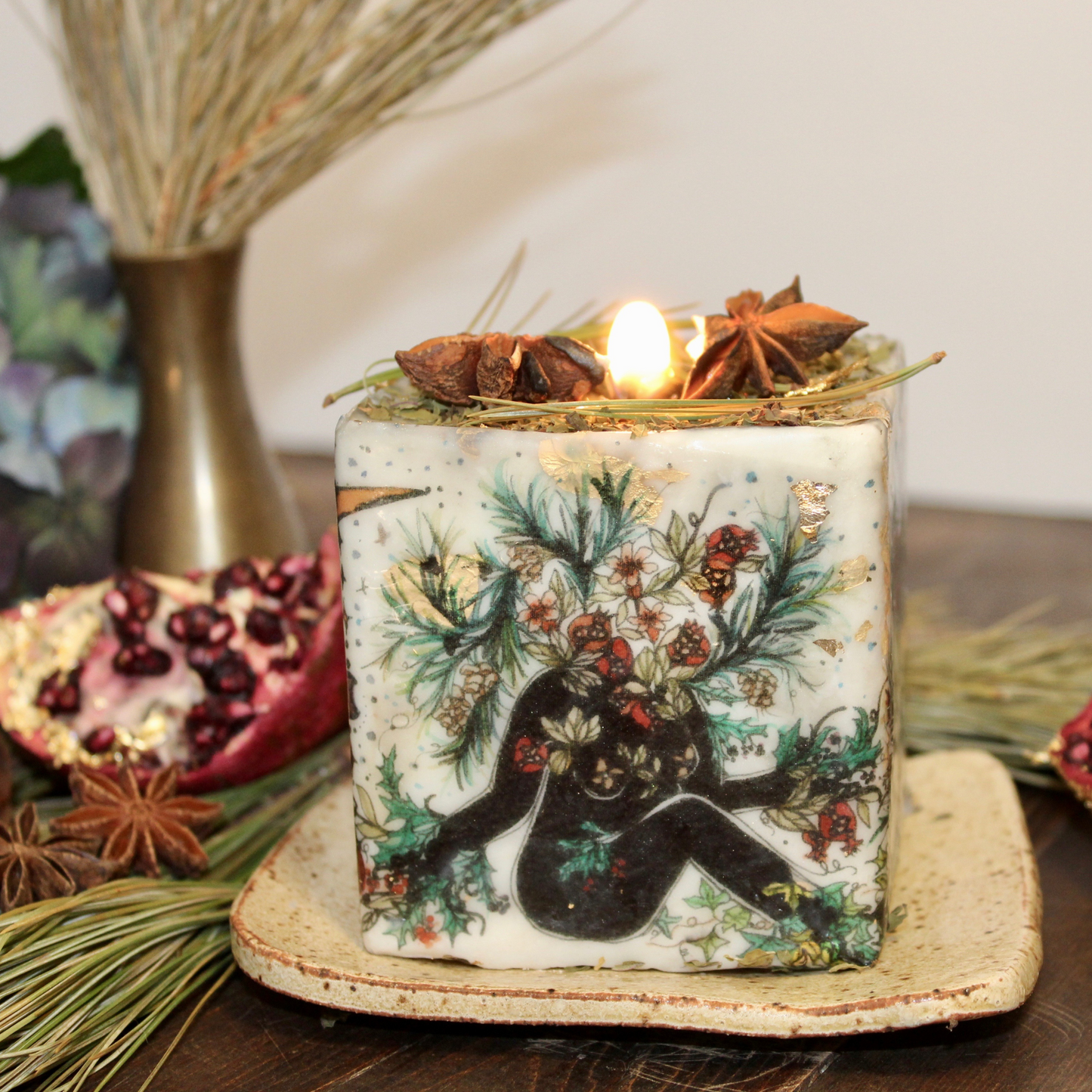 YULE, Winter Solstice Candle, Seasonal Candle Story