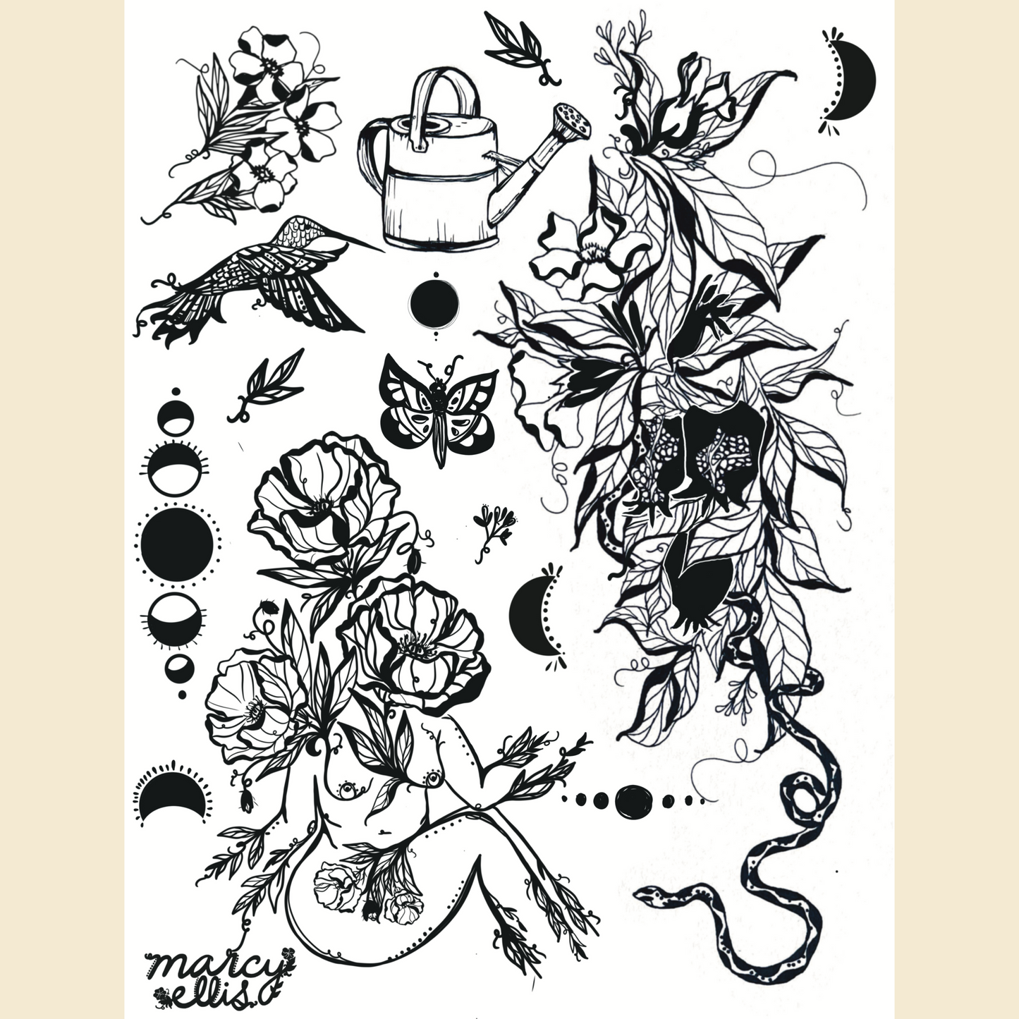 Temporary Tattoo Pack, Desert Sisters