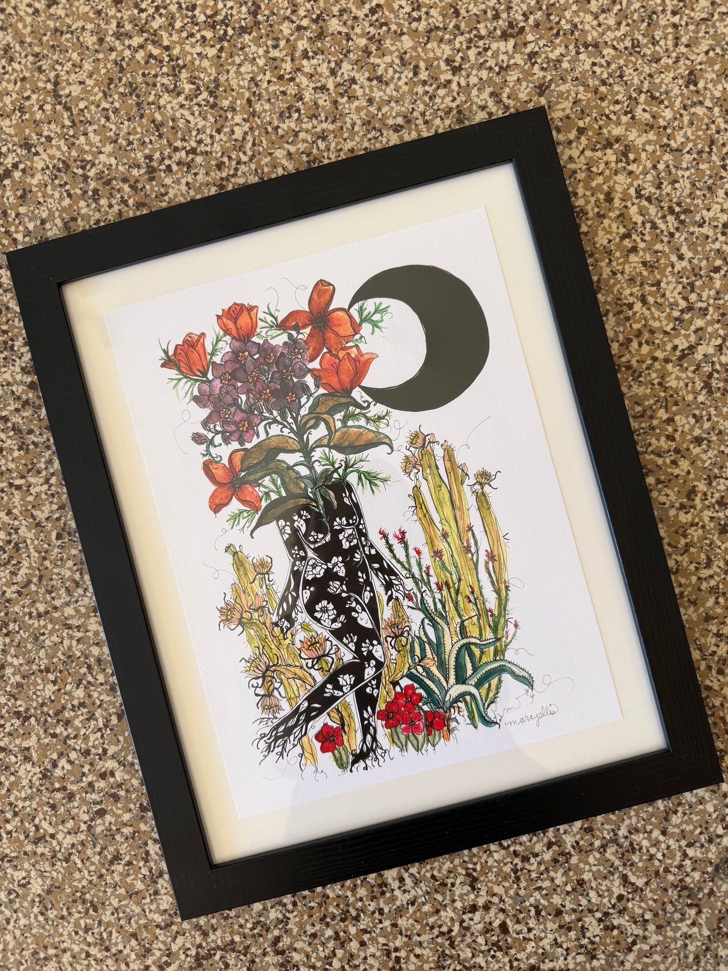 Queen of Resilience, Framed Art Print