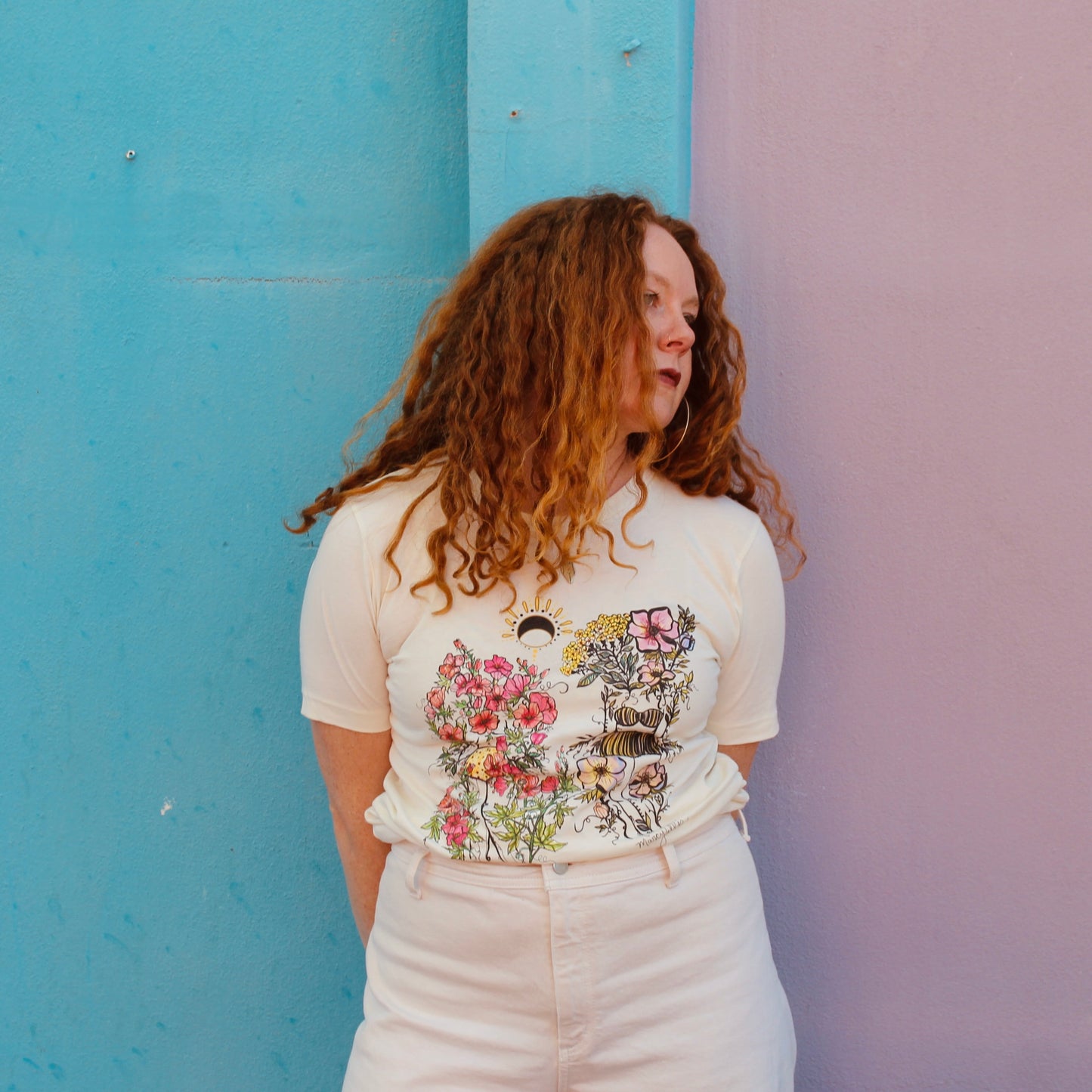 Yarrow + Hollyhock Flora Sister, Short Sleeve Tee