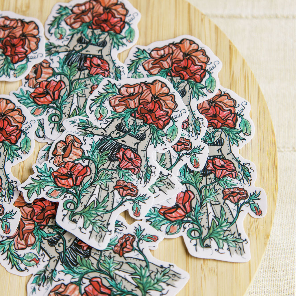 Poppy Sister Sticker