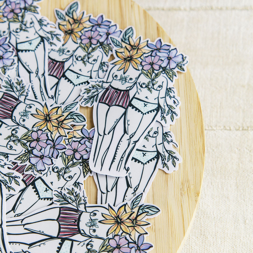 Flora Sisters Sticker