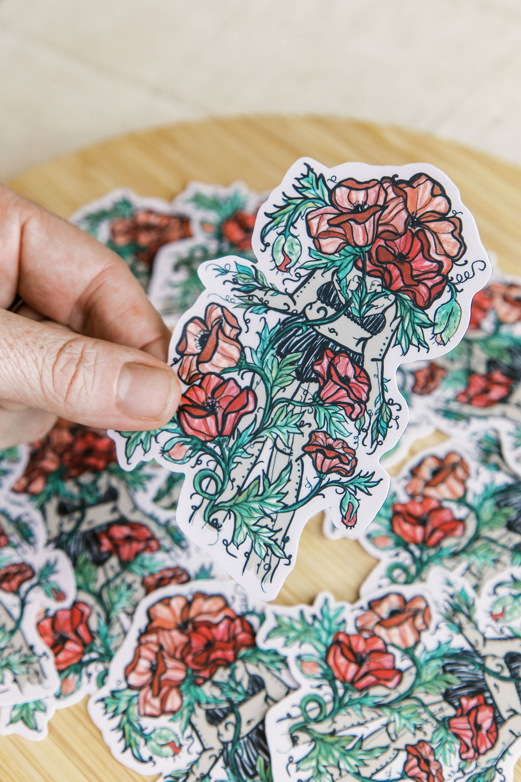 Poppy Sister Sticker