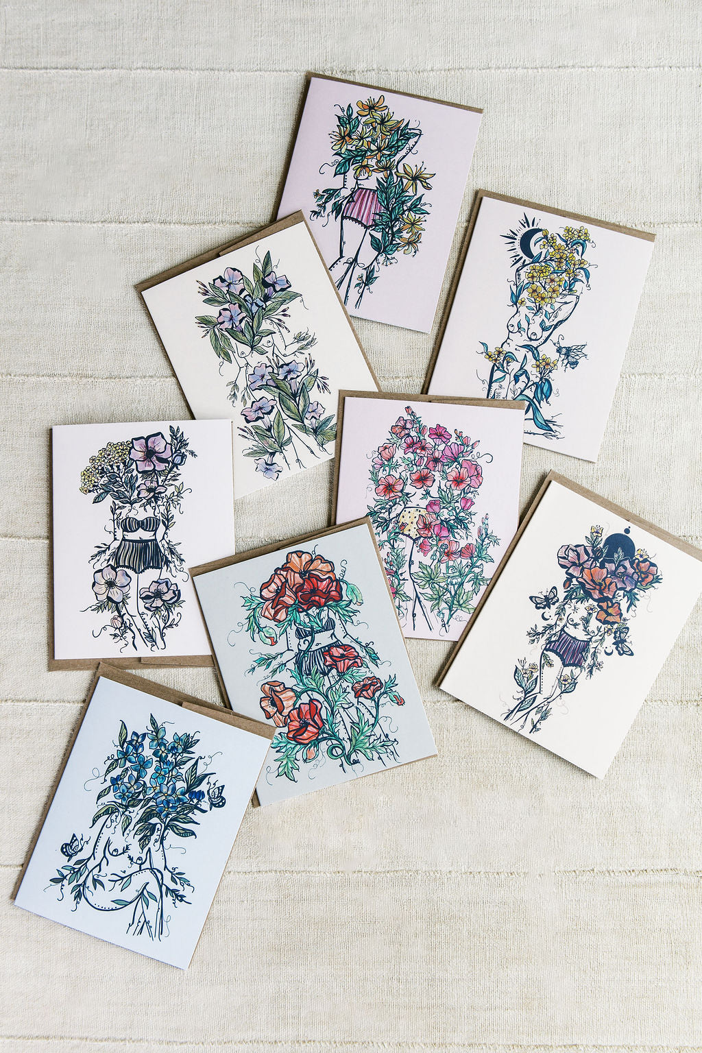 Flora Sisters Card Set