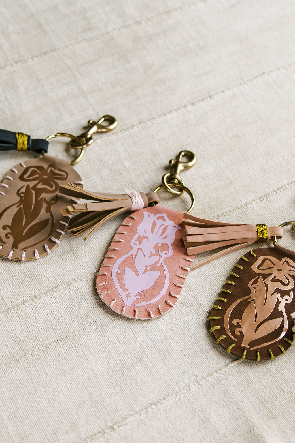 Vegan Leather Keychain