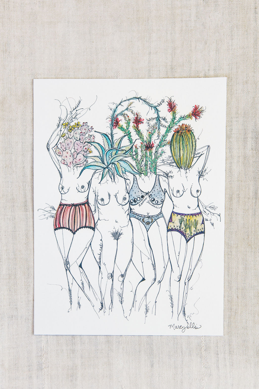 Desert Goddesses Art Print