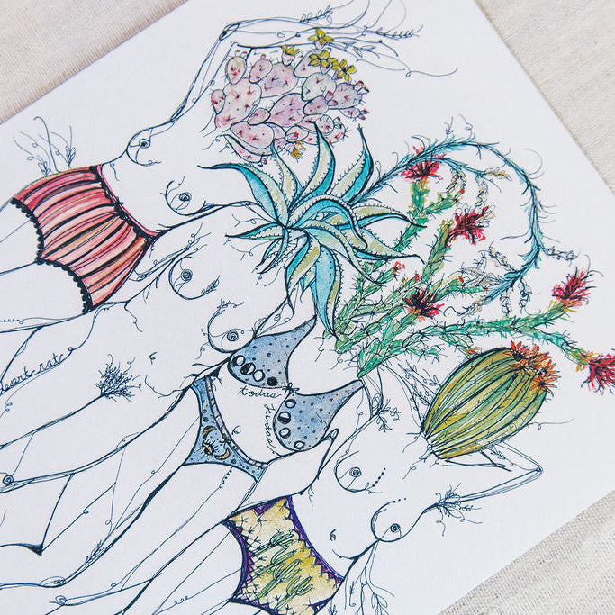 Desert Goddesses Art Print