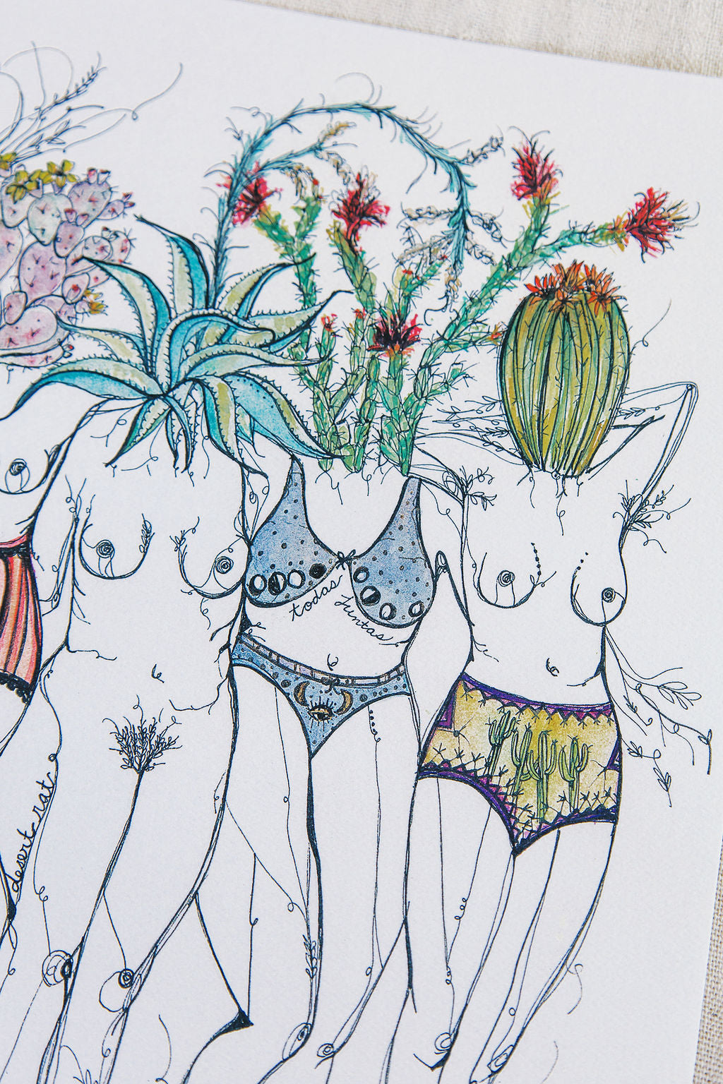Desert Goddesses Art Print