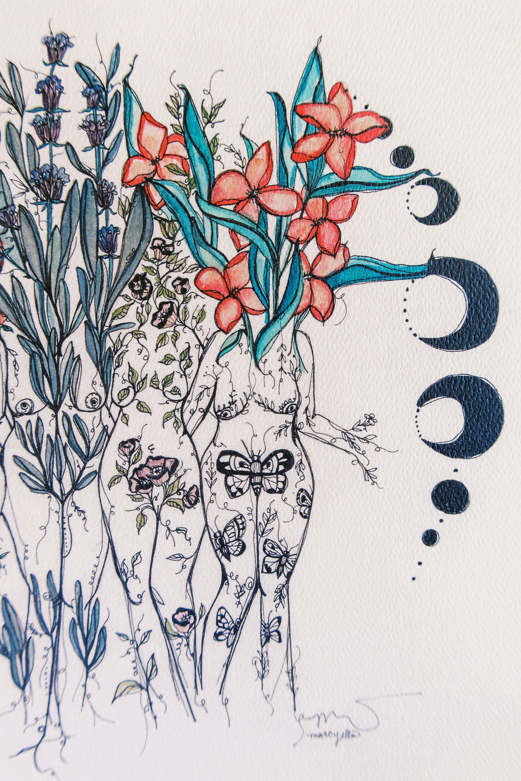 Phases of Reflection Art Print