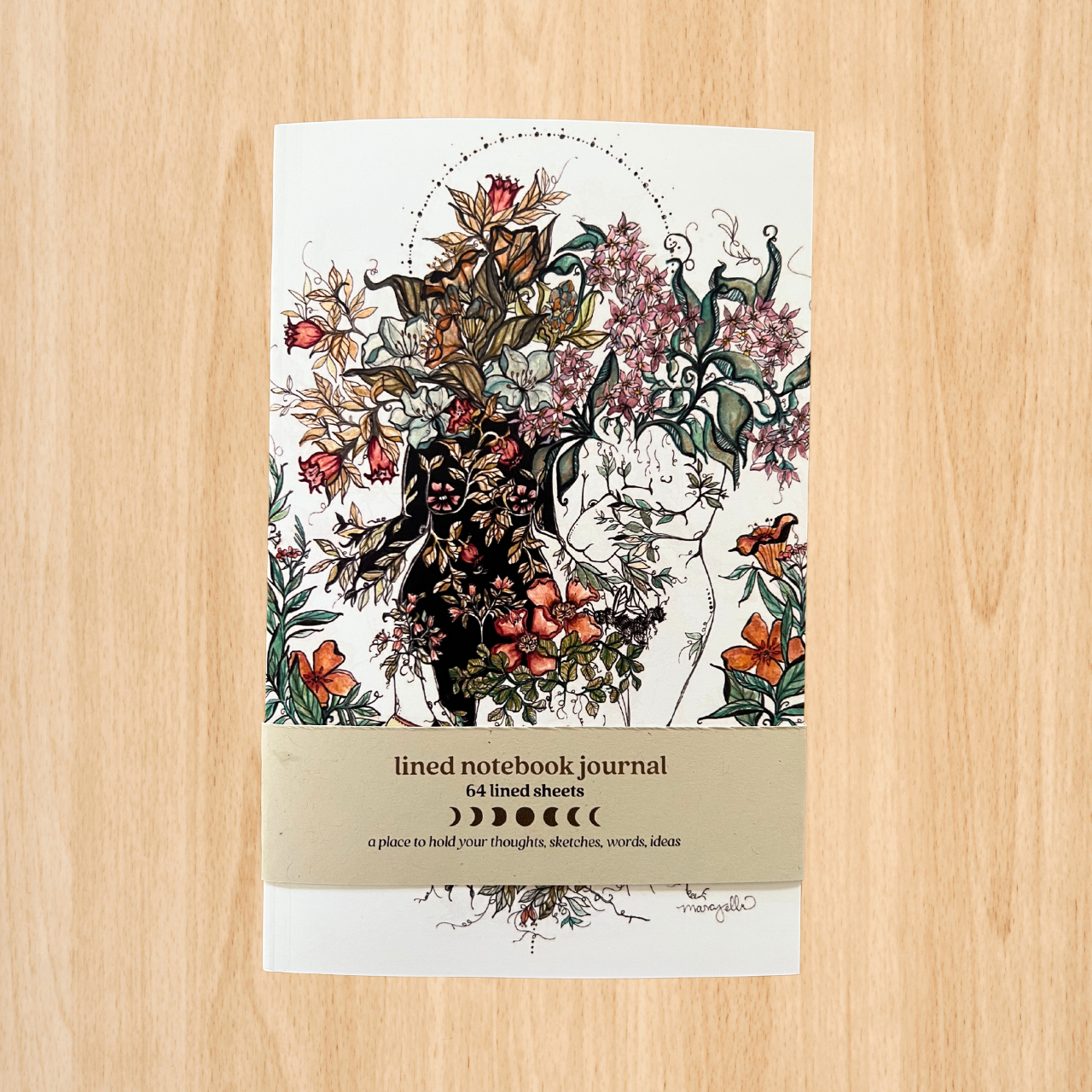 Flora Sisters Lined Notebook Journal