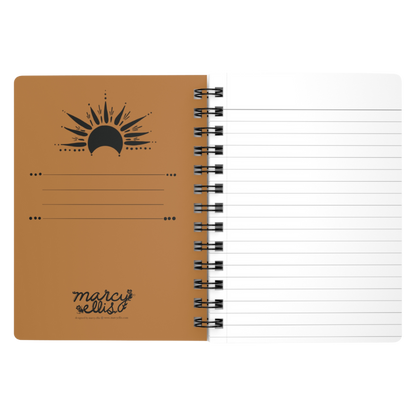 Flora Sister, Brown, Spiral Bound Notebook Journal