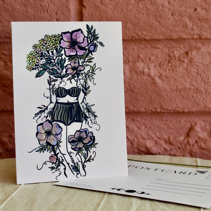 Yarrow Floral Sister, Postcard, 5"x7"