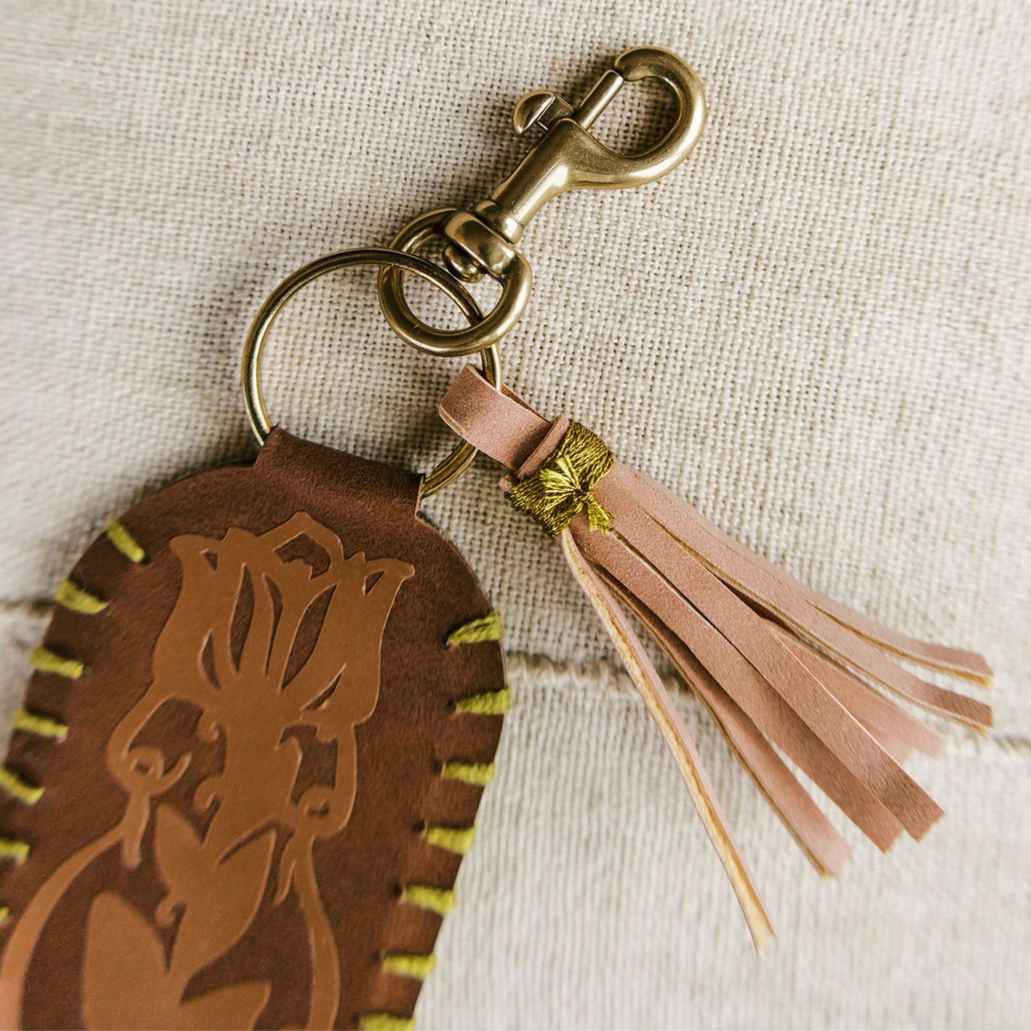 Vegan Leather Keychain