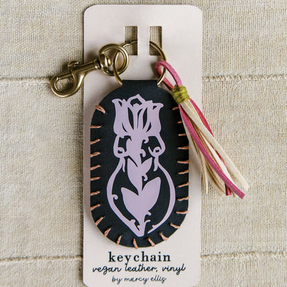 Vegan Leather Keychain