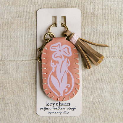 Vegan Leather Keychain