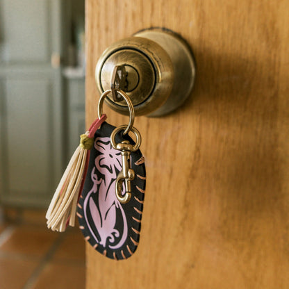 Vegan Leather Keychain