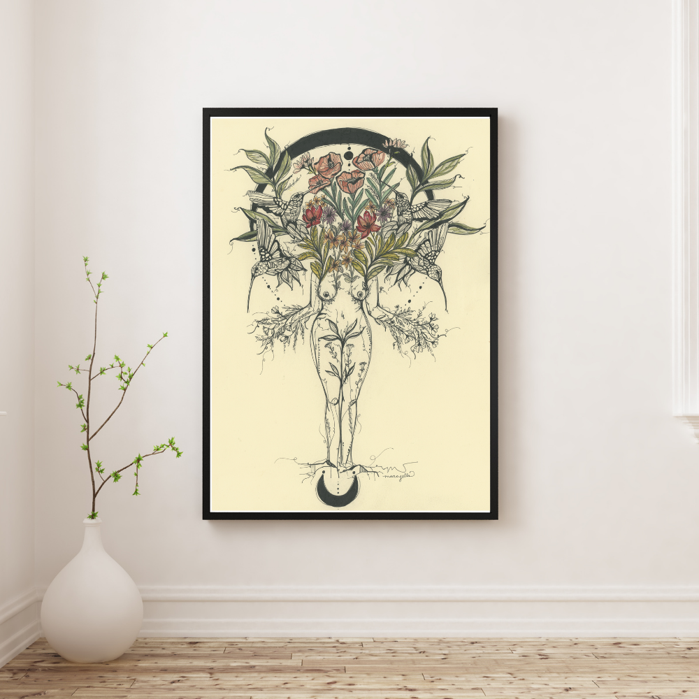 Sweet Nectar Within, Art Print