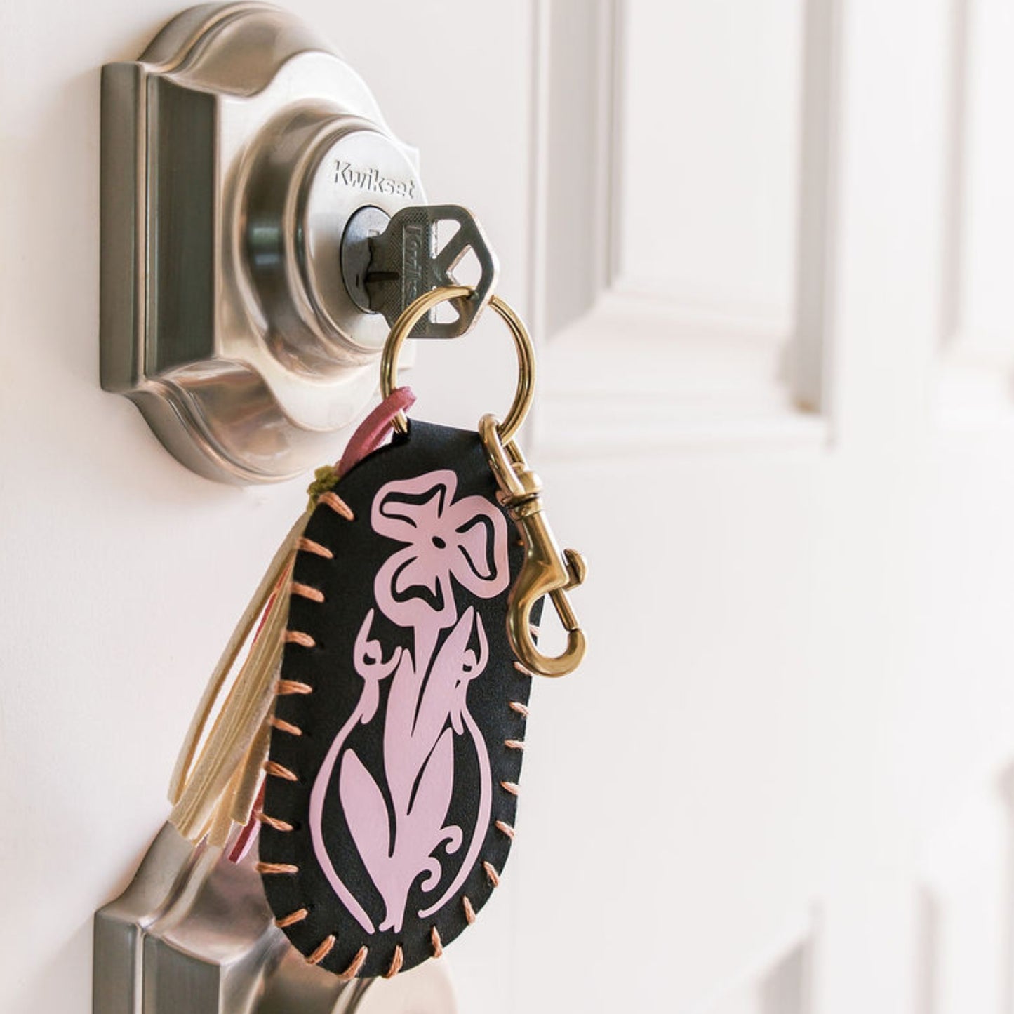 Vegan Leather Keychain