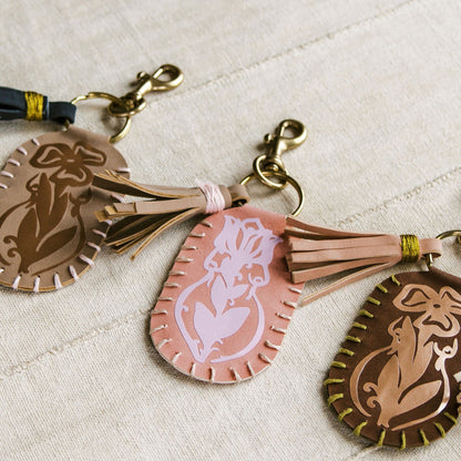 Vegan Leather Keychain