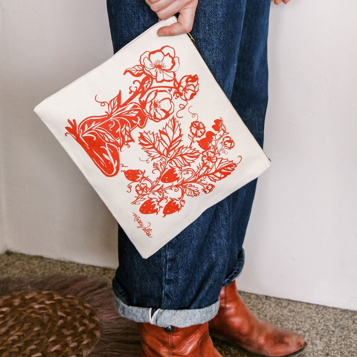 Strawberry Sister Zipper Pouch