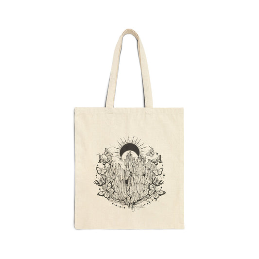 Senita Queen, Cotton Canvas Tote Bag