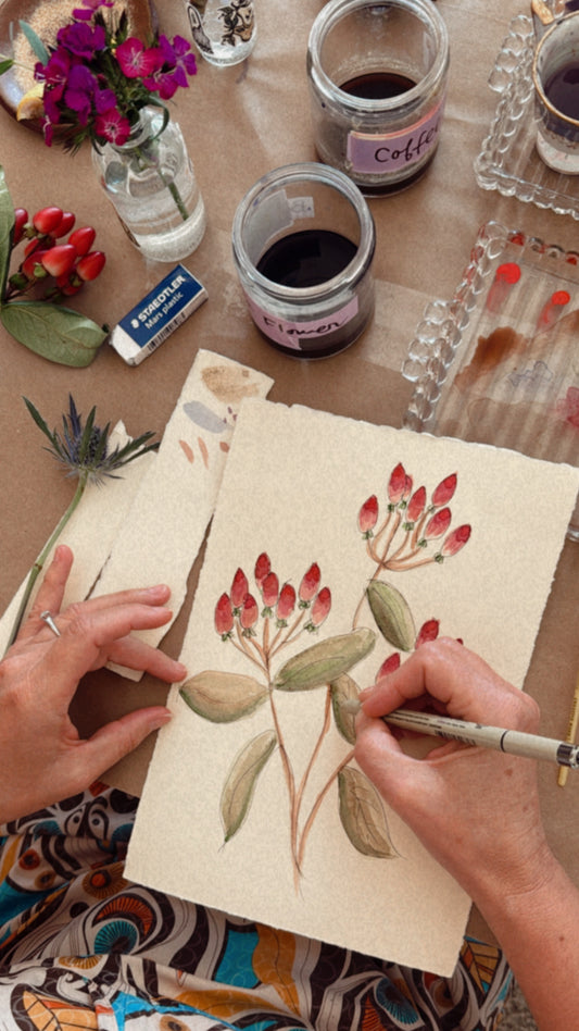 Painting Botanicals Watercolor Workshop, September 20, 10am-12:30pm