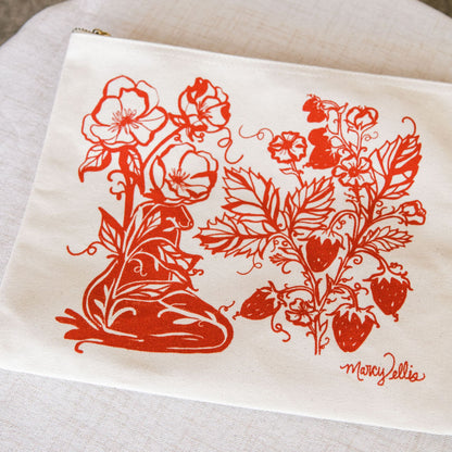 Strawberry Sister Zipper Pouch