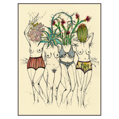 Desert Goddesses, Art Print