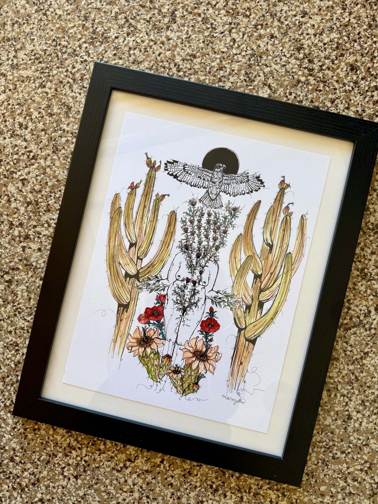 Sacred Harvester, Framed Art Print