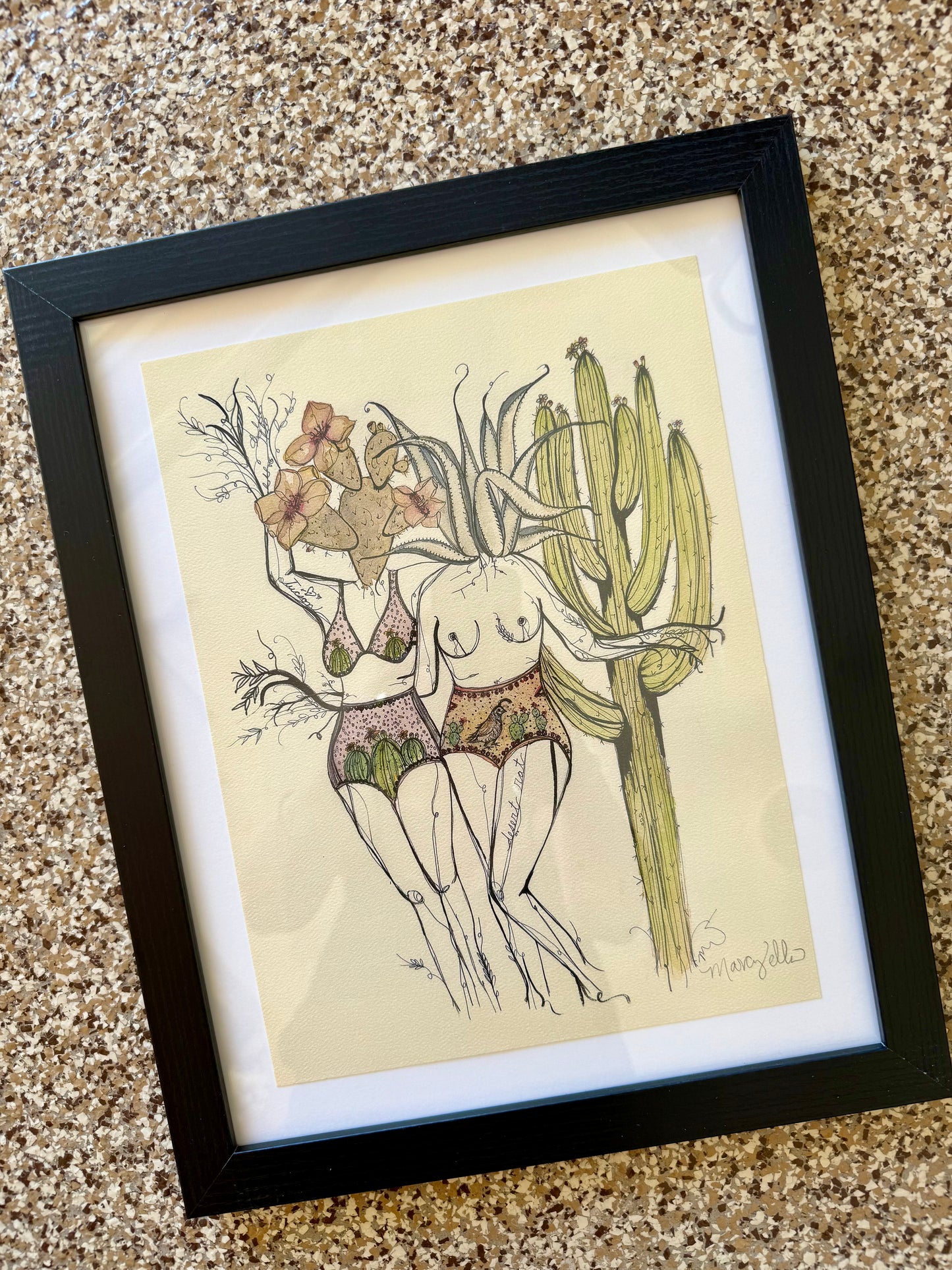 Desert Rats, Framed Art Print