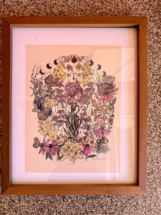 In Our Secret Garden, Framed Art Print