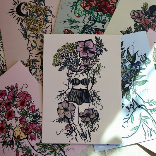 Pack of 8 Postcards, 5"x7"