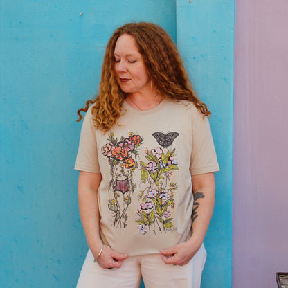 Rosa + Geranium Flora Sister, Short Sleeve Tee