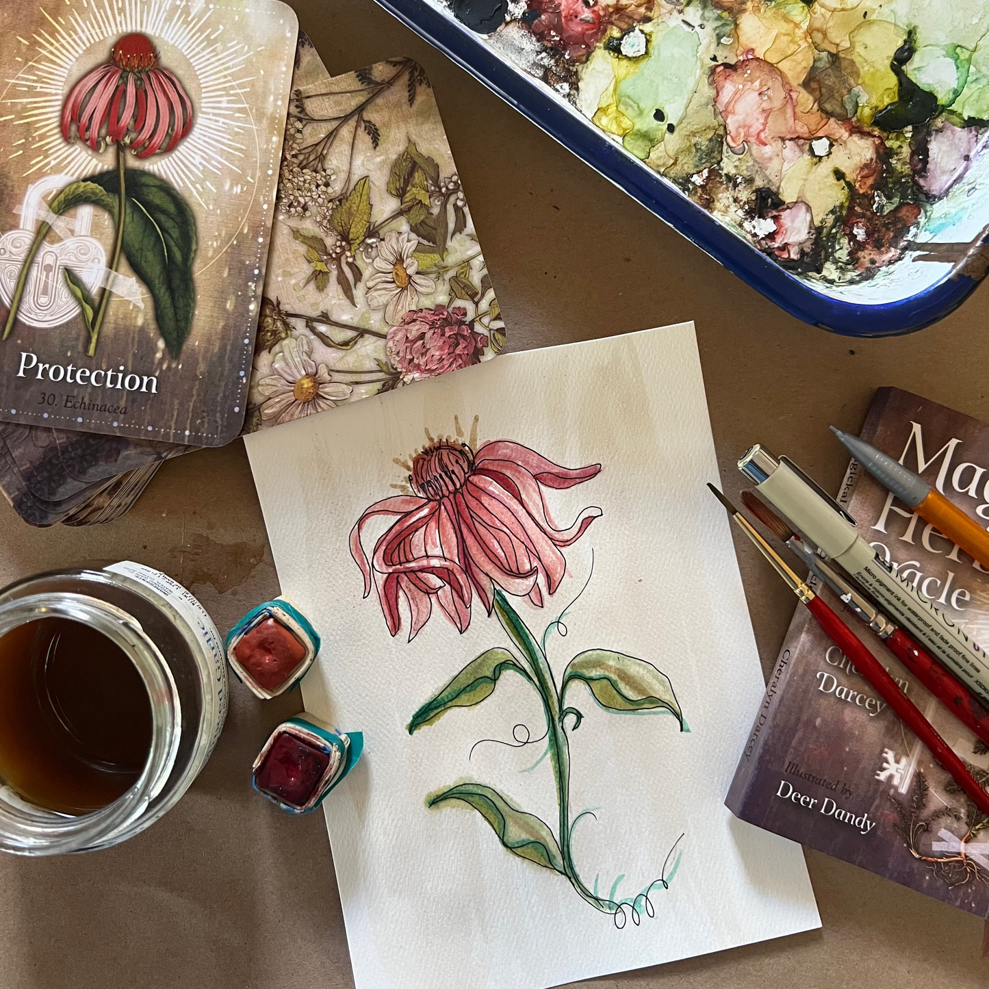 Plant Magic: Botanical Oracle Card Watercolor Workshop, Feb. 1, 10am-12:30pm