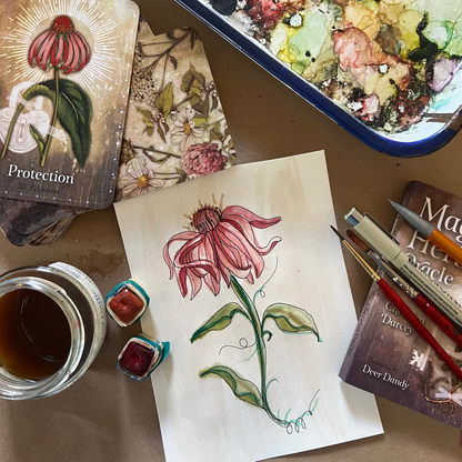 Plant Magic: Botanical Oracle Card Watercolor Workshop, Feb. 1, 10am-12:30pm